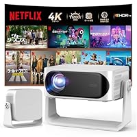 プロジェクター 家庭用 小型【Netflix公式ライセンス】天井投影 高輝度 プロジェクター 小型 家庭用 天井 コンパクト Netflix WiFi